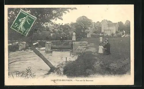 AK La Motte-Beuvron, Vue sur le Beuvron