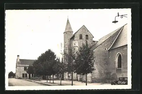 AK Mont, Eglise, Route de Sully-sur-Loire