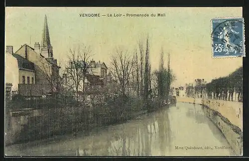 AK Vendome, le Loir, Promenade du Mail