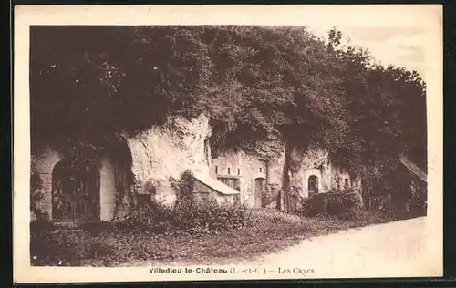 AK Villedieu-le-Château, Les Caves