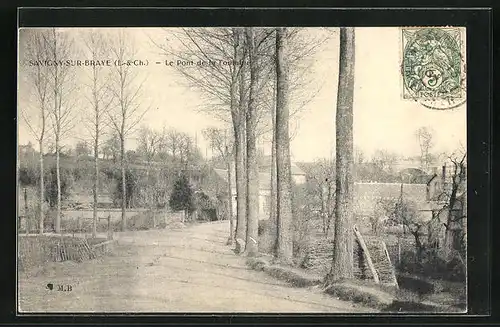 AK Savigny-sur-Braye, Le Pont de la Fontaine