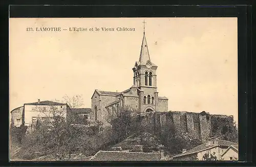 AK Lamothe, L`Eglise et le Vieux Château