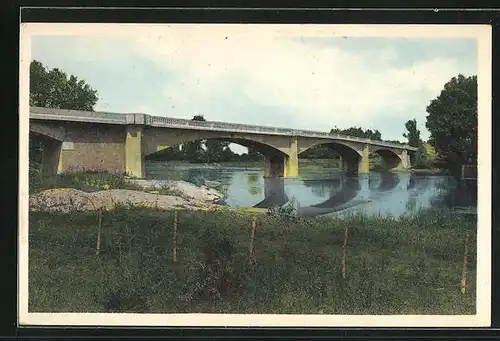 AK Villefranche-Sur-Cher, Le Nouveau Pont sur le Cher