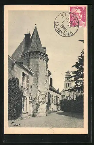 AK Suevres, Chateau des Forges, Clocher St-Lubin