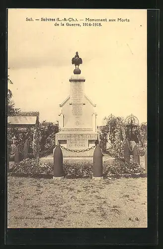 AK Suevres, Monument aux Morts de la Guerre 1914-1918