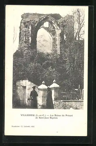 AK Villedieu, les Ruines du Prieure de Sainte-Jean Baptiste