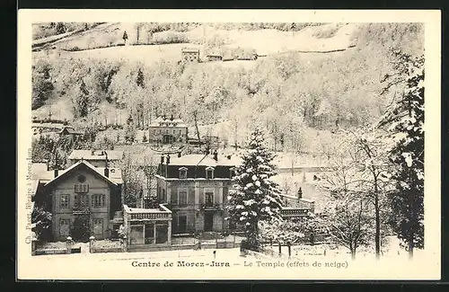 AK Morez, Centre, le Temple, effets de neige