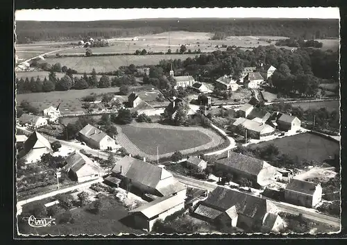 AK Villette-les-Dole, Vue générale aérienne