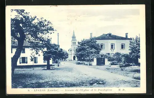 AK Luglon, Avenue de l`Eglise et le Presbytère