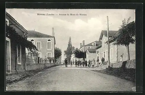 AK Broaas, Avenue de Mont-de-Marsan, Strassenpartie