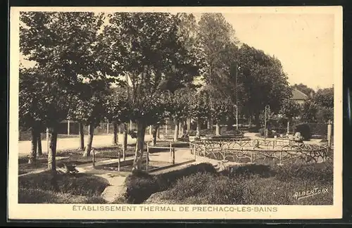 AK Prechacq-les-Bains, Etablissement Thermal et ensemble du Parc