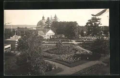 Foto-AK Kromeriz, U Hanáku, Parkanlage