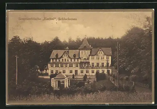 AK Schluckenau / Sluknov, Karltal, Totalansicht Kurhotel