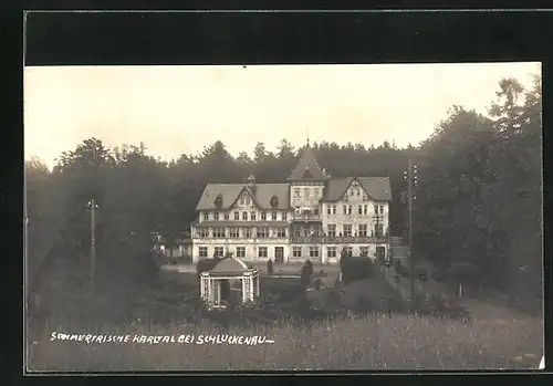 AK Schluckenau / Sluknov, Karltal, Totalansicht Kurhotel