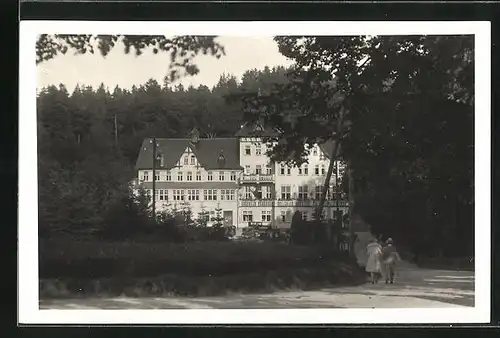 AK Schluckenau / Sluknov, Karltal, Totalansicht Kurhotel