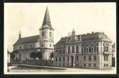 AK Georgswalde, Kirche und Rathaus