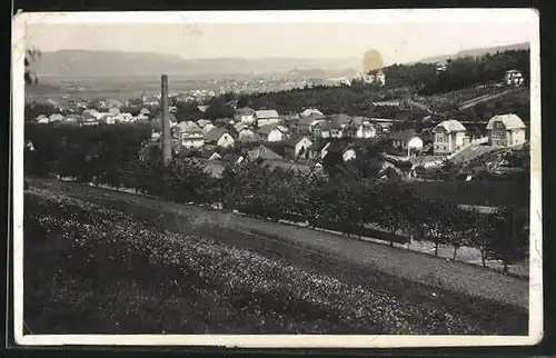 AK Revnice, Ortsansicht aus der Vogelschau