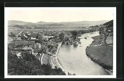 AK Nespeky, Panorama mit Flusspartie