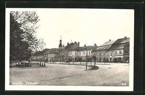 AK Kourin, Nàmesti, Blick auf den Marktplatz