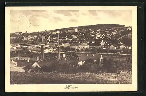 AK Horovice, Gesamtansicht der Ortschaft