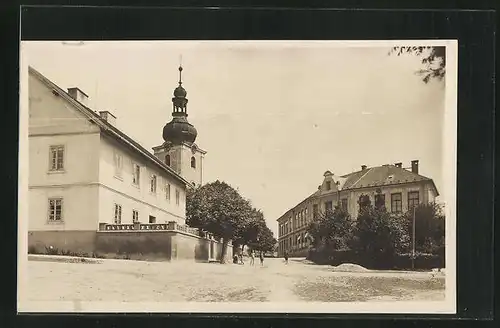 AK Zehun, Strassenpartie mit Kirche