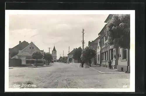 AK Libice n/Cidlinou, Strassenpartie im Ort