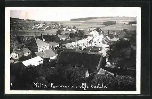 Foto-AK Milín, Panorama s vaza kostala