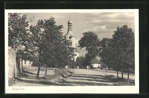 AK Malesov, Strassenpartie zur Kirche