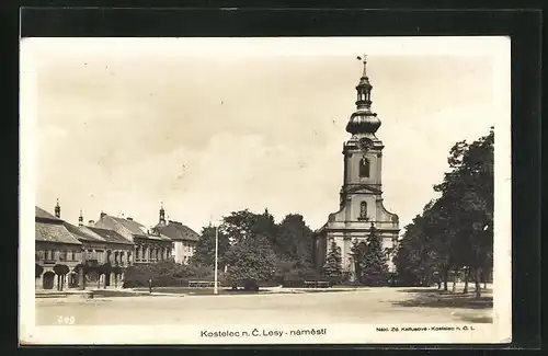 AK Kostelec nad Cernými lesy, Nàmesti, Marktplatz