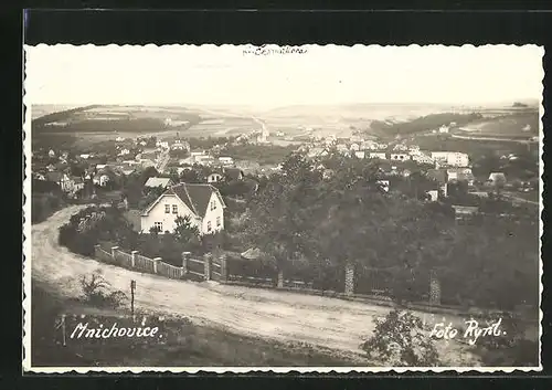 AK Mnichovice, Gesamtansicht aus der Vogelschau