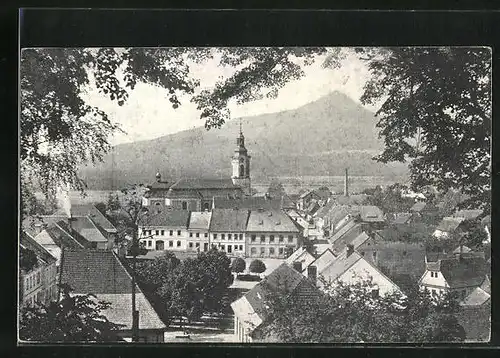 AK Wartenberg am See, Ortsansicht aus der Vogelschau