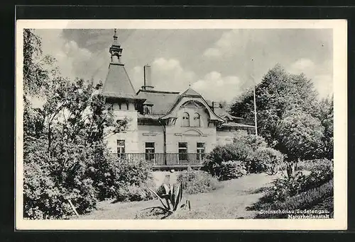 AK Steinschönau, Blick zur Naturheilanstalt