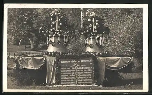 AK Holice, V upominku na sveceni zvonu, Vaclava a Martina 1931