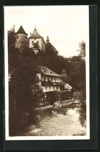 AK Bechyne, Gebäude am Fluss