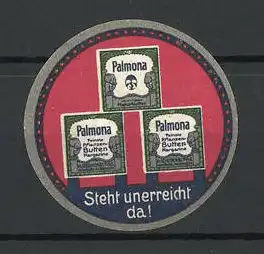 Reklamemarke Palmona Butter-Margarine, drei Schachteln Margarine