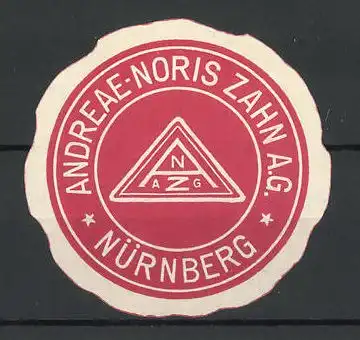 Präge-Reklamemarke Andreae-Noris Zahn AG, Nürnberg, Firmenlogo