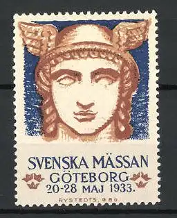 Reklamemarke Göteborg, Svenska Mässan 1933, Hermes