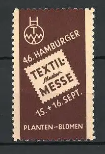 Reklamemarke Hamburg, 46. Textil-Muster-Messe, Messelogo