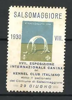 Reklamemarke Salsomaggiore, XVII. Esposizione Internazionale Canina del Kennel Club Italiano 1930, Messelogo