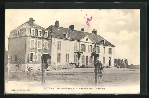 AK Pouilly-sur-Saone, Facade du Château