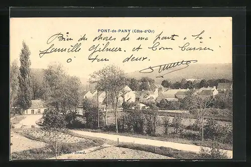 AK Pont-de-Pany, Panorama Stadt