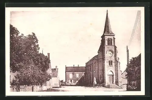 AK Saulon-la-Chapelle, L`Eglise et le Monument