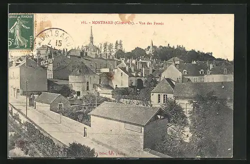 AK Montbard, Vue des Fossés