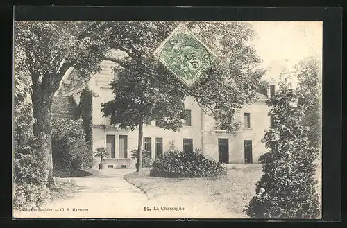 AK Pont-de-Pany, Le Chateau de La Chassagne et le Jardin