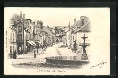 AK Montbard, La Rue Edme-Piot