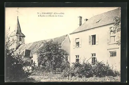 AK Charrey, L`Église et l`École de Filles