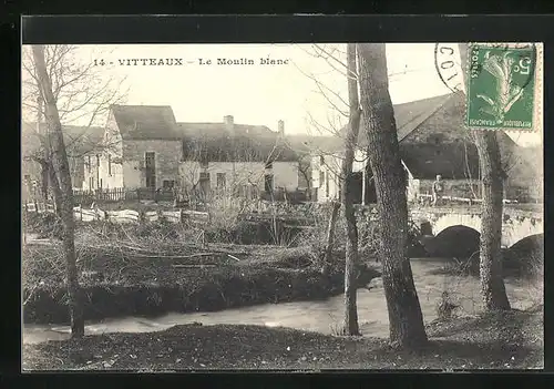 AK Vitteaux, Le Moulin blanc, Wassermühle