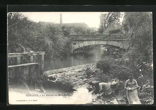 AK Vitteaux, La Brenne au Meix-Raillon, Waschfrauen
