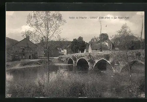 AK Gissey, Le Vieux Pont, Brücke