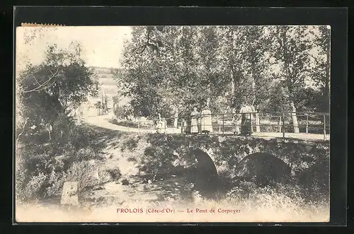 AK Frolois, Le Pont de Corpoyer, Brücke